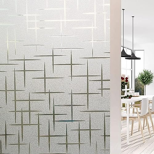 Shackcom Fensterfolie Blickdicht 60x200cm Milchglasfolie Selbsthaftend Sichtschutzfolie Statisch Haftend Anti-UV Milchglas Dekofolie für Schlafzimmer Wohnzimmer-J036 Shackcom Fensterfolie Blickdicht 60x200cm Milchglasfolie Selbsthaftend Sichtschutzfolie Statisch Haftend Anti-UV Milchglas Dekofolie für Schlafzimmer Wohnzimmer-J036 von Shackcom