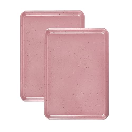 Shackcom Rosa Backblech 2er Set, 34,5 x 24,5x 2.5 cm Backblech Klein -Edelstahl-Antihaft-Backblech Kuchenblech für Hausbacken Kochen Shackcom Rosa Backblech 2er Set, 34,5 x 24,5x 2.5 cm Backblech Klein -Edelstahl-Antihaft-Backblech Kuchenblech für Hausbacken Kochen von Shackcom
