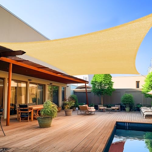 Shade&Beyond Rechteckiges Sonnensegel, 2,4 x 3,4 m, sandfarben, UV-Block für Outdoor-Anlagen und Aktivitäten Shade&Beyond Rechteckiges Sonnensegel, 2,4 x 3,4 m, sandfarben, UV-Block für Outdoor-Anlagen und Aktivitäten von Shade&Beyond