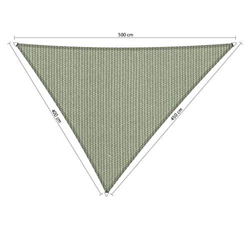 Shadow Comfort Schattensegel Sonnenschutz Wasserdurchlässig HDPE Gartenmarkise für Außen Garten Terrasse UV Block - Dreieck 4x4,5x5m - Moonstone Green von Shadow Comfort