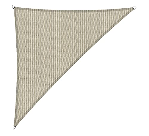 Shadow Comfort Schattensegel Sonnenschutz Wasserdurchlässig HDPE Gartenmarkise für Außen Garten Terrasse UV Block - Dreieck 4x4x5,70m - Sahara Sand von Shadow Comfort