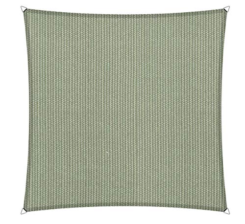 Shadow Comfort Schattensegel Sonnenschutz Wasserdurchlässig HDPE Gartenmarkise für Außen Garten Terrasse UV-Block - Quadrat 3,6x3,6m - Moonstone Green von Shadow Comfort