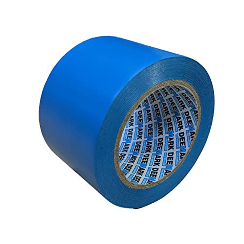 PVC-Bodenmarkierungsband | Premium-Vinyl-Sicherheitsmarkierungsband | für Lager, Industrie, Geschäfte | 75 mm x 33 m Einzelrolle (blau) von Shadow Foam