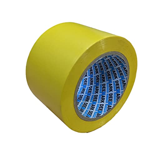 PVC-Bodenmarkierungsband, Premium-Vinyl-Sicherheits-Markierungsband, für Lager, Industrie, Geschäfte, 33 m Einzelrolle (75 mm, Gelb) von Shadow Foam