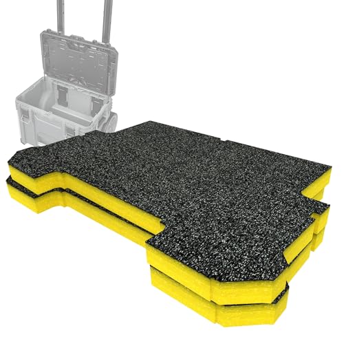 Shadow Foam Einsatz-Set, kompatibel mit Flex Stack Pack Rollbox, Schneiden und Schälen von Schaumstoff für Werkzeugkasten-Organisation (Gelb, 30 mm) von Shadow Foam