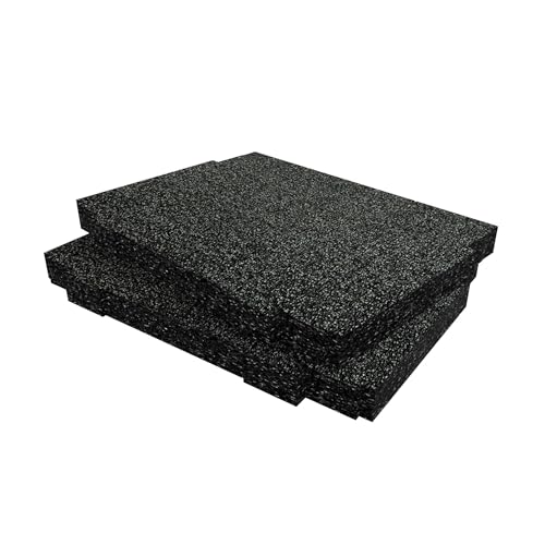 Shadow Foam Makpac Einsatz [Doppelpack] Anpassbarer Schaumstoff für Makita Makpac Modular Systeme | Ideal für Lean, 5S, Kaizen & Custom Organizer (30mm, Schwarz) von Shadow Foam
