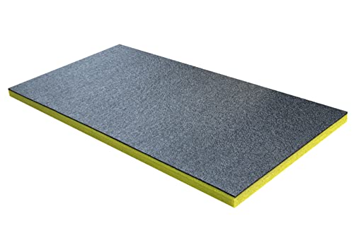 Shadow Foam Medium Sheet - 1000mm x 500mm | Schneiden und Abziehen Schaumstoff für Werkzeugkasten-Organisation (30mm, Gelb) von Shadow Foam