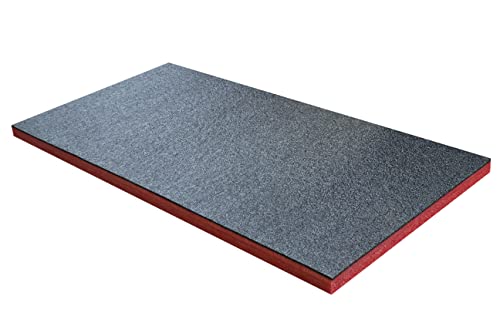 Shadow Foam Medium Sheet - 1000mm x 500mm | Schneiden und Abziehen Schaumstoff für Werkzeugkasten-Organisation (30mm, Rot) von Shadow Foam