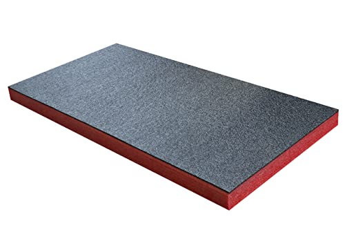 Shadow Foam Medium Sheet - 1000mm x 500mm | Schneiden und Abziehen Schaumstoff für Werkzeugkasten-Organisation (50mm, Rot) von Shadow Foam