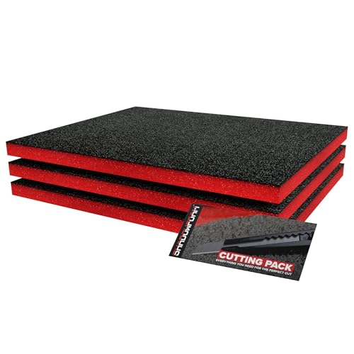 Shadow Foam - Rot - Werkzeugkiste Organisation | Schaumstoffeinlage (30mm)… von Shadow Foam