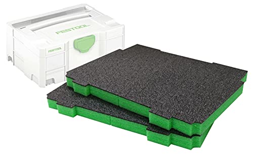 Shadow Foam Systainer-Einsatz [gelb 30mm Doppelpack] für Festool und Tanos Systainer | Schaumstoff für modulare Systeme | Ideal für Lean, 5S, Kaizen & Custom Organizer (30mm, Grün) von Shadow Foam
