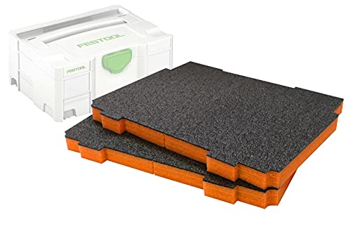 Shadow Foam Systainer-Einsatz [gelb 30mm Doppelpack] für Festool und Tanos Systainer | Schaumstoff für modulare Systeme | Ideal für Lean, 5S, Kaizen & Custom Organizer (30mm, Orange) von Shadow Foam