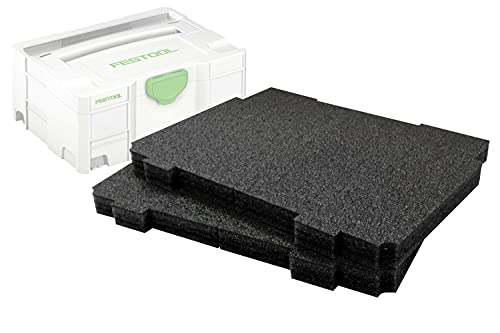 Shadow Foam Systainer-Einsatz [gelb 30mm Doppelpack] für Festool und Tanos Systainer | Schaumstoff für modulare Systeme | Ideal für Lean, 5S, Kaizen & Custom Organizer (30mm, Schwarz) von Shadow Foam