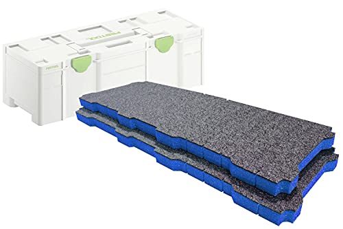 Shadow Foam Systainer SYS3 XXL Schaumstoffeinlagen [Doppelpack] Zuschneiden und Schälschaum für Festool und TANOS SYS3 XXL Systainer (30mm, Blau) von Shadow Foam