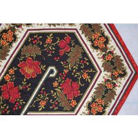Floral Swirl Tischläufer Metallic Gold Herbst Blätter | 33x19, 5 von ShadySpringQuilts