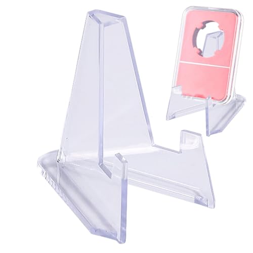 Acryl-Staffelei-Ständer, transparente Acryl-Kartenständer, wiederverwendbarer transparenter Münzständer, tragbare Präsentationsständer für Kunstkurse, Buchhandlungen, Hochzeiten, Messedisplays von Shaersu