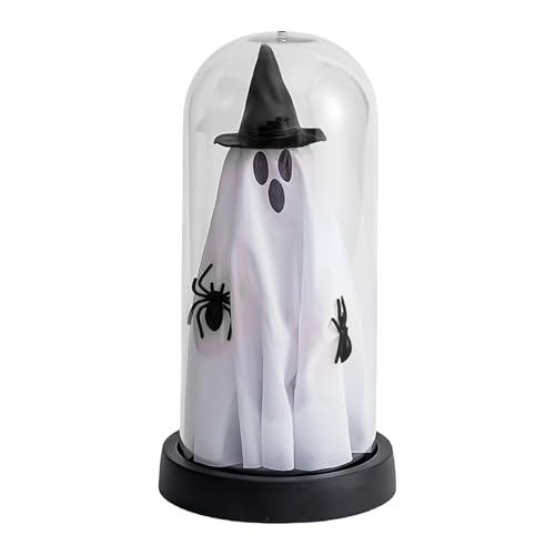 Shaersu Halloween Geist | Gruselige Tischdekoration Mit Licht Geist Unter Glassturz - Halloween-Deko Für Draußen Drinnen Schlafzimmer Küche Escape Room Kaminvorsätze Shaersu Halloween Geist | Gruselige Tischdekoration Mit Licht Geist Unter Glassturz - Halloween-Deko Für Draußen Drinnen Schlafzimmer Küche Escape Room Kaminvorsätze von Shaersu