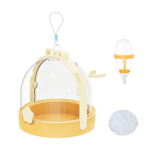 Shaersu Hamster Reise Transport Box,Reise Hamsterkäfig Häschen Transportbox | Tragbare Transporttasche Mit Trinkflasche Für Mäuse Gerbil Vogel Frettchen Chinchilla | Vogel Kaninchen Chinchilla Igel von Shaersu