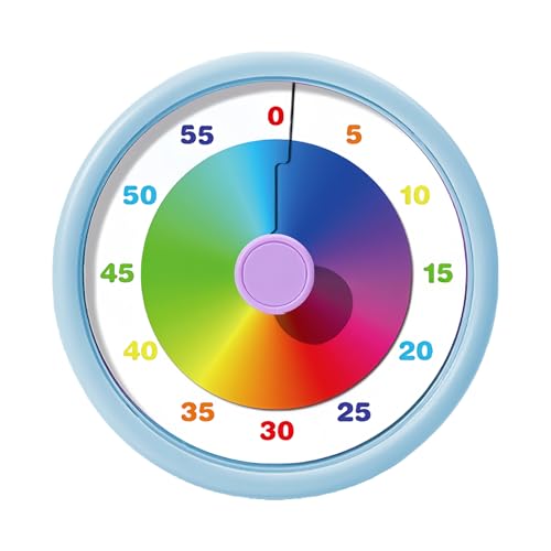 Shaersu Kinder Timer Visueller Countdown - Lautloses Lernwerkzeug | Regenbogen Farbiger Countdown Timer,Für Zuhause Klassenräume Küchen Schlafzimmer Bibliotheken Studieren Sport Kochen Shaersu Kinder Timer Visueller Countdown - Lautloses Lernwerkzeug | Regenbogen Farbiger Countdown Timer,Für Zuhause Klassenräume Küchen Schlafzimmer Bibliotheken Studieren Sport Kochen von Shaersu