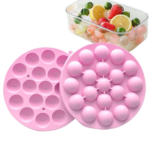 Shaersu Kugel Form - Silikon Kugelform - Vielseitige Weiche würfelform Für Haushalt Küche Buffet Ren Outdoor Pool Picknick Camping Cocktail Whiskey Anlässe von Shaersu