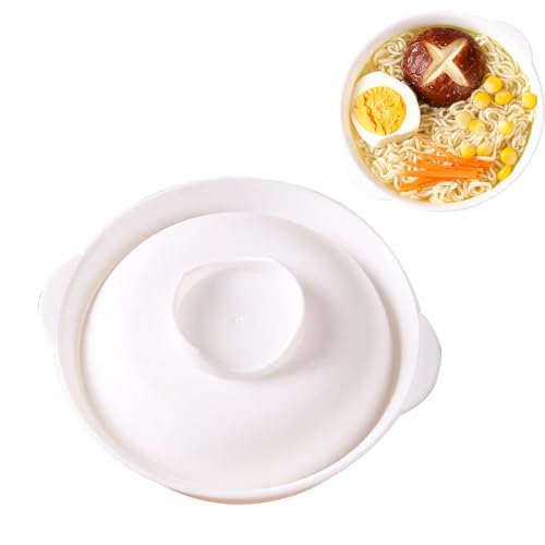 Shaersu Ramen-Schüssel mikrowellengeeignet,Ramen-Nudelschalen mikrowellengeeignet - Suppenschüssel Ramenkocher mit Deckel - Hitzebeständig, großes Fassungsvermögen, Nudelschüssel zum sofortigen Kochen von Shaersu