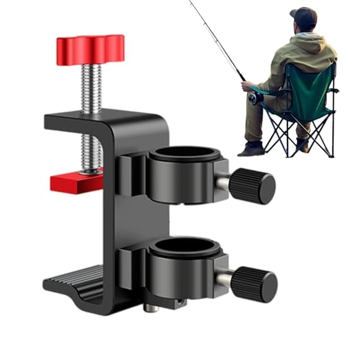 Shaersu Schirmhalter Für Stühle - Angelzubehör Halterung - Metallhalterung Zubehör für Tisch Garten Terrasse Camping Outdoor Sport von Shaersu