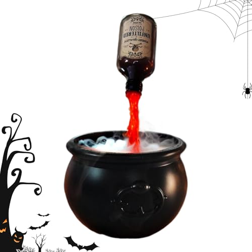 Shaersu Schwebender Zaubertrank - HexenHalloween Dekoration mit schwebenden Zaubertrankflaschen und Diffusor | Saisonale Tisch Deko für Wohnzimmer Garten Haus Innenbereich von Shaersu