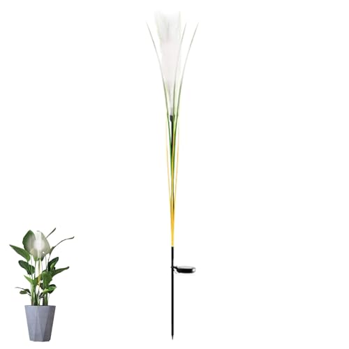 Shaersu Solarlampe Im Erdspieß Design | Solar Schilf Faser | Landschaftsweg Deko Lampe Für Garten Terrasse Rasen Außenbereich von Shaersu