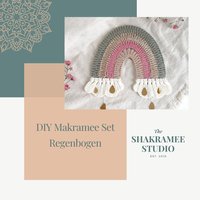 Diy Set Makramee Regenbogen Mit Schablone, Pdf Anleitung Und Garn Diy Set Makramee Regenbogen Mit Schablone, Pdf Anleitung Und Garn von Shakramee