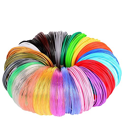 3D Stift Filament PLA, 24 Farben, je 5 Meter, 120M/656FT, 1,75mm, 3D Stift Farben Set für 3D Stift and 3D Druck Stift von ShallWe