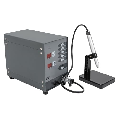 Automatische Punktschweißmaschine 100W, 50-600A Puls-Punktschweißgerät, Schweißgerät HF-Zündung, Schmuck Punktschweißgerät Effiziente Kühlung, Schmuckreparaturwerkzeug für Schmuck-Schweißen von Shalmidor