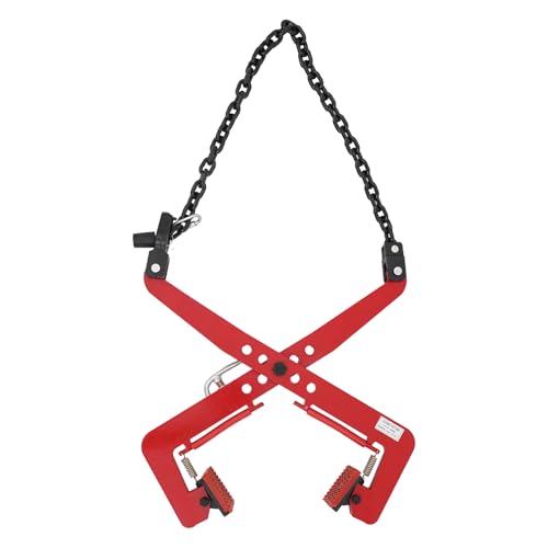 Bordsteinzange Öffnung 30-51mm, Steinhebeklemmen 350Kg, Steinheber Versetzzange Tragezange, Hebeklemme Steinausheber, Ziegelzange zum Anheben, Steinzange für Steine Anheben und Transportieren (Rot) von Shalmidor