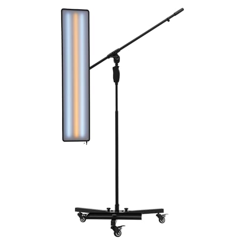 LED Auto-Dellen-Reparatur-Lichtwerkzeuge, 360° Anpassung, PDR Licht Dellenreflektorboard 19,5x92 cm, Dellenreflektorlampe Leuchtkraft Verstellbar, Weißes und Gelbes Licht von Shalmidor