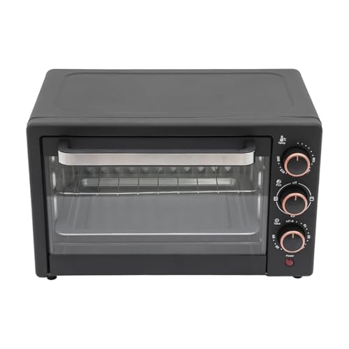 Mini Backofen 22 L, PizzaOfen 1000W, 4 Heizungsrohr Gleichmäßig & Schnelle Heizung, Minibackofen mit Sichtbare Glas Dropdown Tür, 120°C-250°C Temperatureinstellung, Miniofen mit Timer 0-60min Mini Backofen 22 L, PizzaOfen 1000W, 4 Heizungsrohr Gleichmäßig & Schnelle Heizung, Minibackofen mit Sichtbare Glas Dropdown Tür, 120°C-250°C Temperatureinstellung, Miniofen mit Timer 0-60min von Shalmidor
