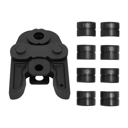 Pressbacken Set Kompatibel mit TH16-20-26-32mm, Profi-Zange aus gehärtetem Stahl 4-in-1 Crimpwerkzeug, Pressbacken für Aluminium-Kunststoffrohre PEX-Rohre PB-Rohre von Shalmidor