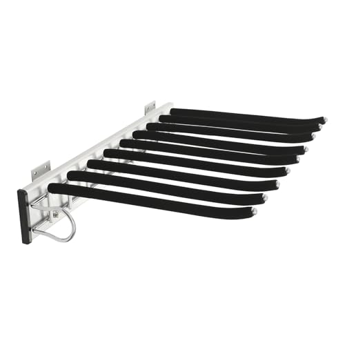 Seitlich Montierbarer Hosenhalter, Platzsparend Aufbewahrung Hosenbügel Kleiderbügel,Kleiderstange Ausziehbar rutschfeste, 9-Stangen-Hosenbügel für die Seitenmontage 46x32 cm Seitlich Montierbarer Hosenhalter, Platzsparend Aufbewahrung Hosenbügel Kleiderbügel,Kleiderstange Ausziehbar rutschfeste, 9-Stangen-Hosenbügel für die Seitenmontage 46x32 cm von Shalmidor