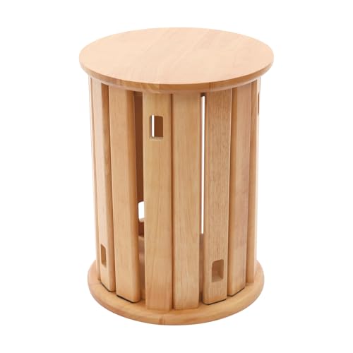 Shalmidor Four-in-one Wooden Stool Capable of Stacking Cherry Wood Ribbon Pulleys von Shalmidor