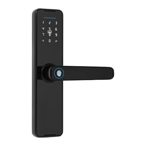 Türschloss Fingerabdruck, Smart Türschloss Unterstützung der APP-Fernbedienung, Intelligentes Schloss Fingerabdruck/Schlüssel/Swipe Karte/Passwort Entsperrung, Smart Lock für Türdicke 30-50mm Türschloss Fingerabdruck, Smart Türschloss Unterstützung der APP-Fernbedienung, Intelligentes Schloss Fingerabdruck/Schlüssel/Swipe Karte/Passwort Entsperrung, Smart Lock für Türdicke 30-50mm von Shalmidor