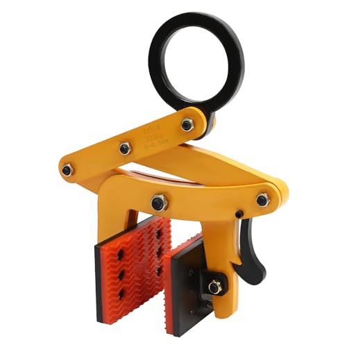 Versetzzange Bordsteinzange 320 kg, Steingreifer Verstellbare Öffnung 0-2.6 in, Ziegelzange zum Anheben, Randsteinheber Stabil, Steinzange zum Anheben und Transportieren Steinen von Shalmidor