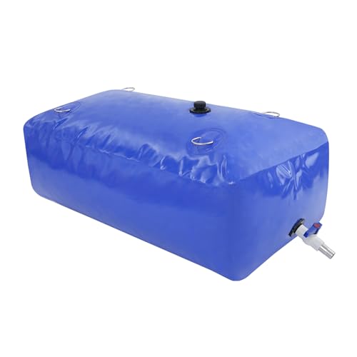 Wasserblasen AufbewahrungsbehäLter Wassertank, Faltbarer Tragbarer Wassertank, Weicher Wasserbeutel, PVC Faltbare Wasserbehälter, Tragbare Wasserblase, GroßE KapazitäT, DüRreresistenz (240L) von Shalmidor