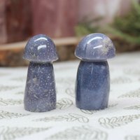 A ++ Trauben Achat Pilz Paar Mit Druzy, 1.8 Unzen Geschnitzte Lila Kristallpilze Aus Indonesien von ShamanicCrystals