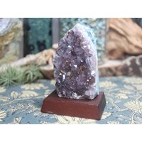 Aa + Amethyst Geode Auf Achat Stein, Mit Druzy Und Regenbogen, 200 Ml Kristall von ShamanicCrystals