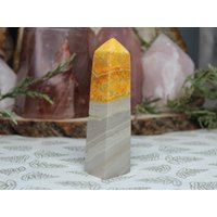 Aa + Bumblebee Jaspis Obelisk, 100 Ml Polierter Kristallturm Aus Indonesien von ShamanicCrystals