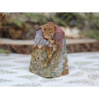 Aaa+ Ozean Jaspis Obelisk Mit Druzy, Polierter 11 Unzen Turm Aus Indonesien von ShamanicCrystals