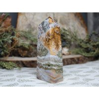 Aaa+ Ozean Jaspis Turm Mit Druzy, 240 Ml Polierter Generatorpunkt Aus Indonesien von ShamanicCrystals