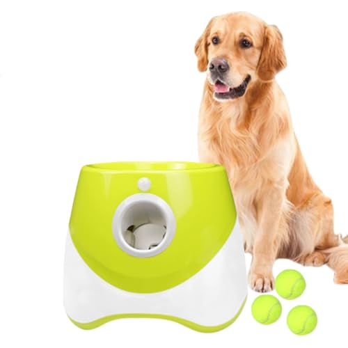 Shamdrea Haustier-Ballwerfer, automatischer Hundeballwerfer, Hundeball-Wurfmaschine, Ballwurfmaschine, Langstrecken-IQ-Training (Color : Light Green) von Shamdrea