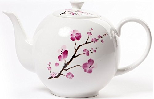 Shamila® Teekanne 1,2l Cherry Blossom Bone China von Shamila