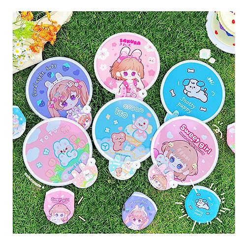 6 Stk Japanisches Stil Faltbarer Fächer Runde Faltbarer Handfächer Sommer Festival Handheld Runde Faltfächer Tragbarer Schöner Runde Fächer für Familienleben Dekoration Kinder Spielzeug 6 Stk Japanisches Stil Faltbarer Fächer Runde Faltbarer Handfächer Sommer Festival Handheld Runde Faltfächer Tragbarer Schöner Runde Fächer für Familienleben Dekoration Kinder Spielzeug von Shamoparty