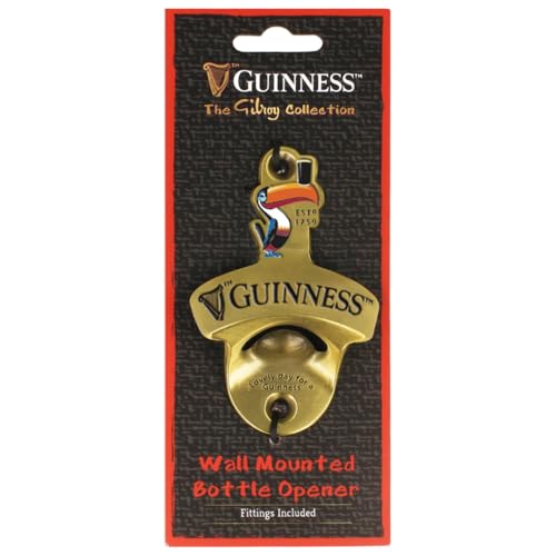 Guinness Metallischer Flaschenöffner mit Tukan-Design zur Wandmontage von Carrolls Irish Gifts