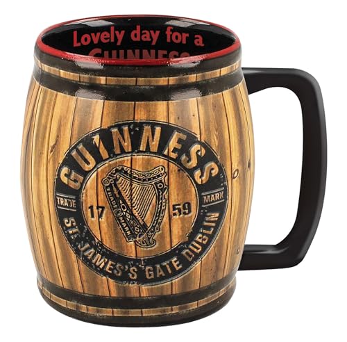 Shamrock Gift Company Guinness Tasse mit Fasseffekt, 430 ml von Shamrock Gift Company